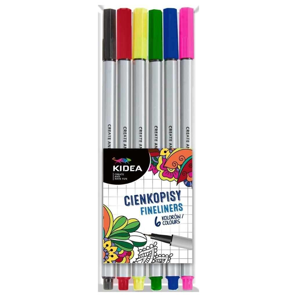 Cienkopisy 6 kol Kidea CI6KKA Derform