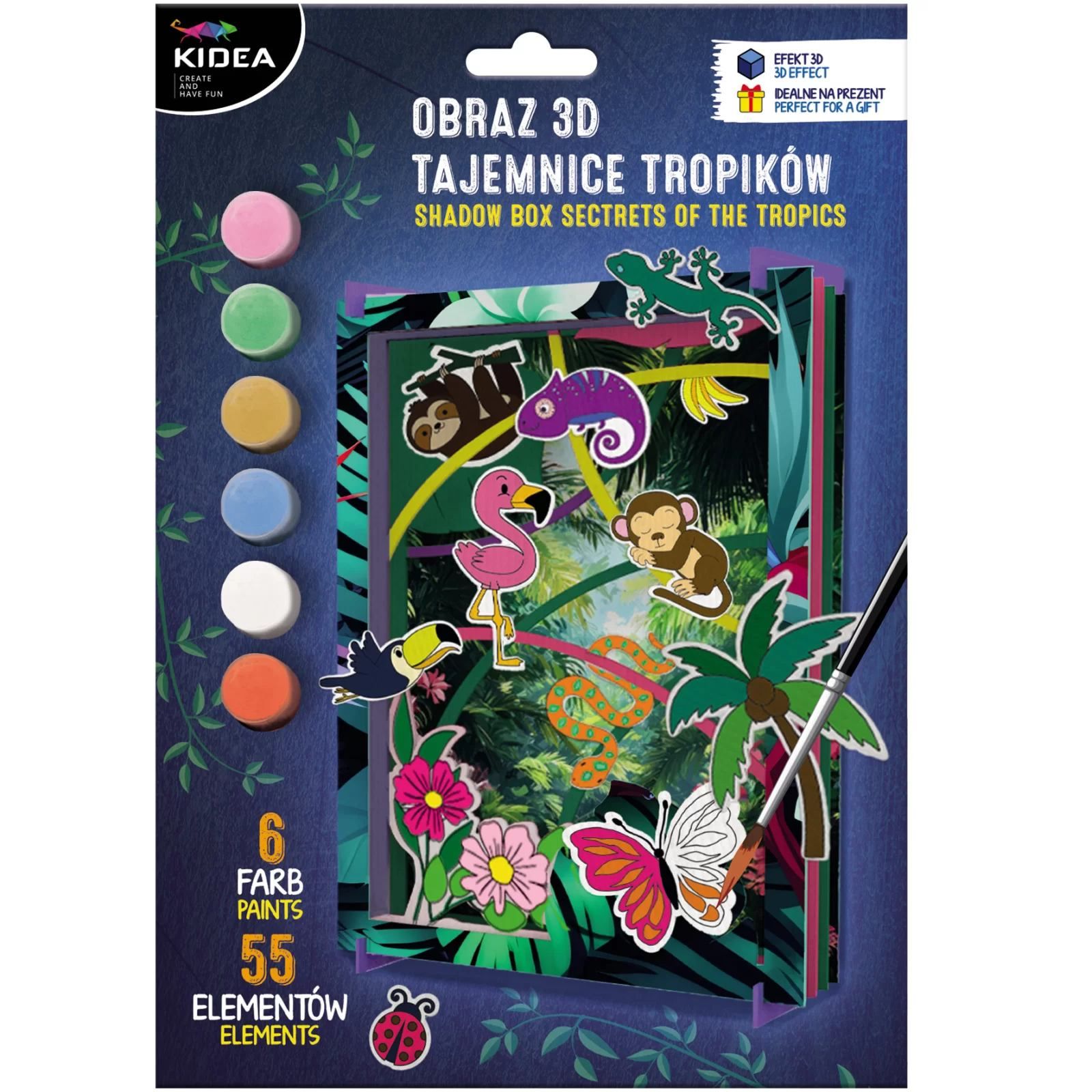 Obraz 3D Tajemnice tropików Kidea O3DTTKA Derform