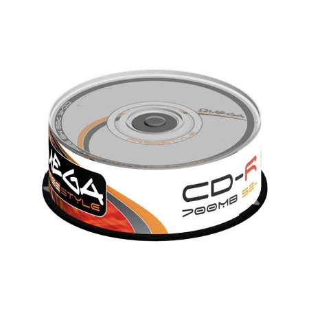 Płyta CD-R OMEGA 700MB x52 (25) Cake  [56303] OF25