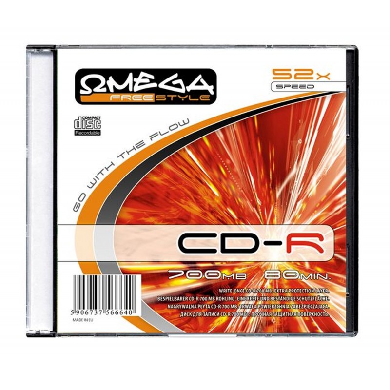 Płyta CD-R OMEGA 700MB x52 (1) Slim FREESTYLE [56664] OFS1 (56663)