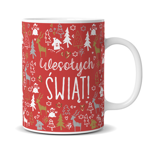 Kubek świąteczny Premium Q 1060 BN Passion Cards