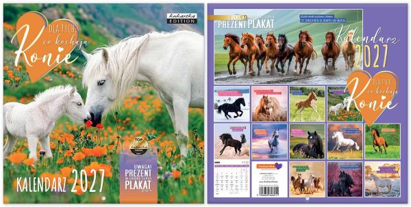 Kalendarz Classic Q Konie Passion Cards