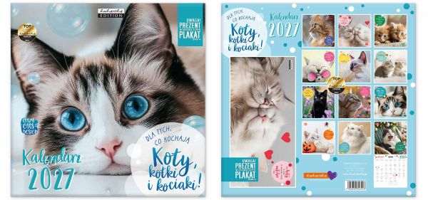 Kalendarz Classic Q Koty Passion Cards