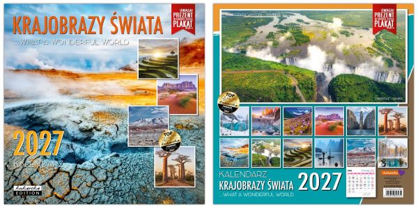 Kalendarz Classic Q Krajobrazy Świata Passion Cards