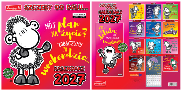 Kalendarz Classic Q Sheep Szczery Passion Cards