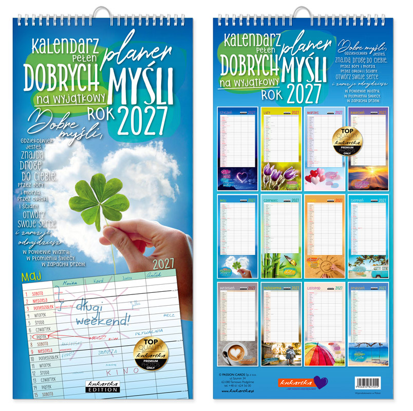 Kalendarz Planer Dobrych Myśli Passion Cards