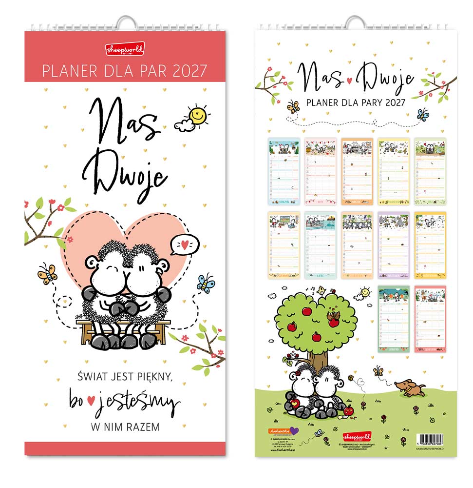 Kalendarz Planer Sheepworld dla Pary Passion Cards