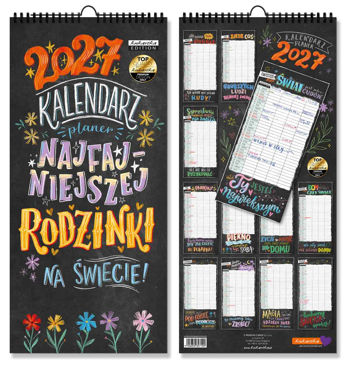 Kalendarz Planer Najfajniejszej Rodzinki Passion Cards