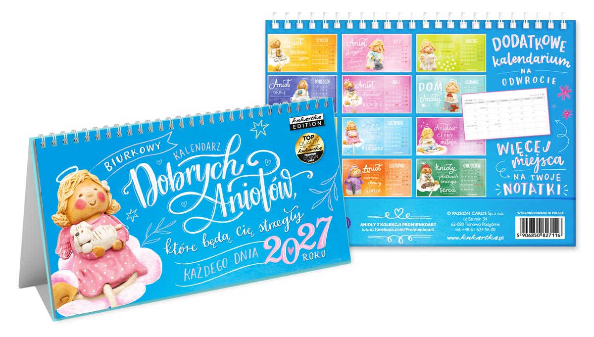 Kalendarz biurkowy Dobrych Aniołów Passion Cards