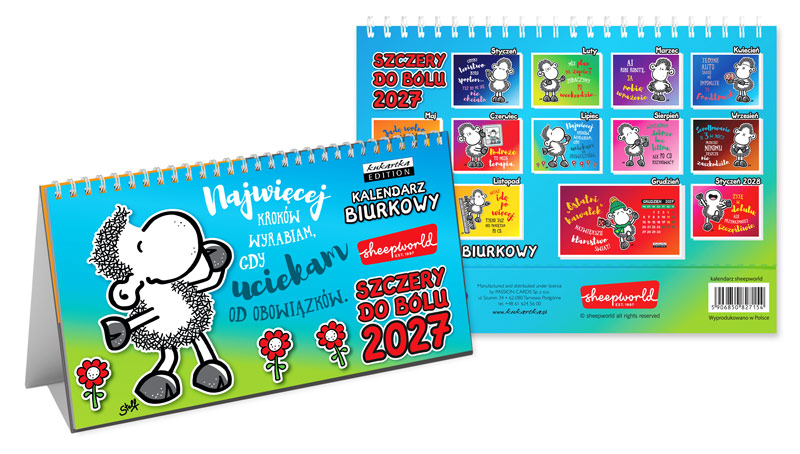 Kalendarz biurkowy Sheepworld Szczery Passion Cards
