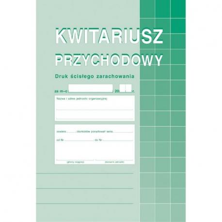 Kwitariusz przychodowy numerowany MiP 400-3 A5