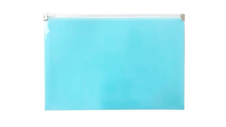 Teczka na suwak A5/PP pastel niebieski TSP-A5-02 Biurfol