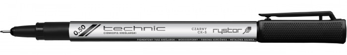 Cienkopis kreślarski Rystor Technic, 0,5mm czarny