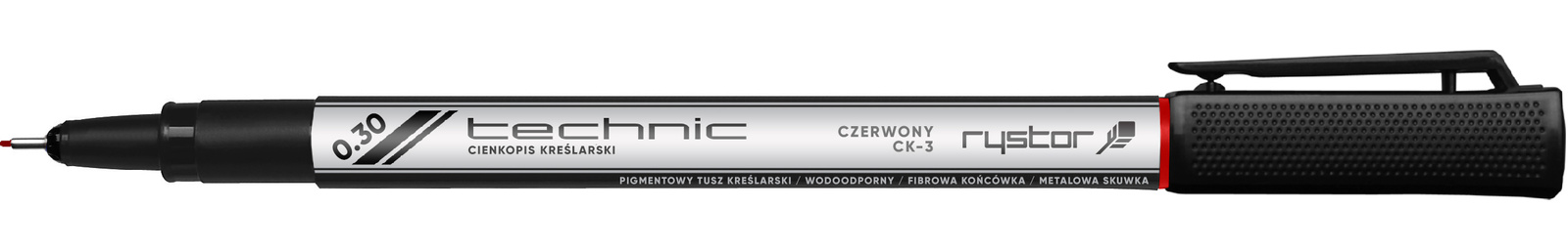 Cienkopis kreślarski Rystor Technic 0,3mm czerwony