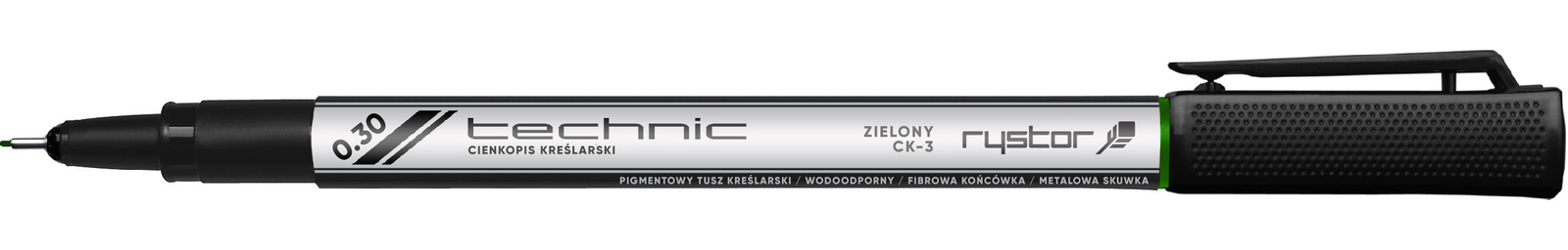Cienkopis kreślarski Rystor Technic 0,3mm zielony