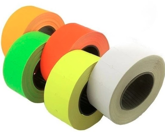 Taśma do metkownicy (5) jednorzędowa prosta (22x12) czerwona