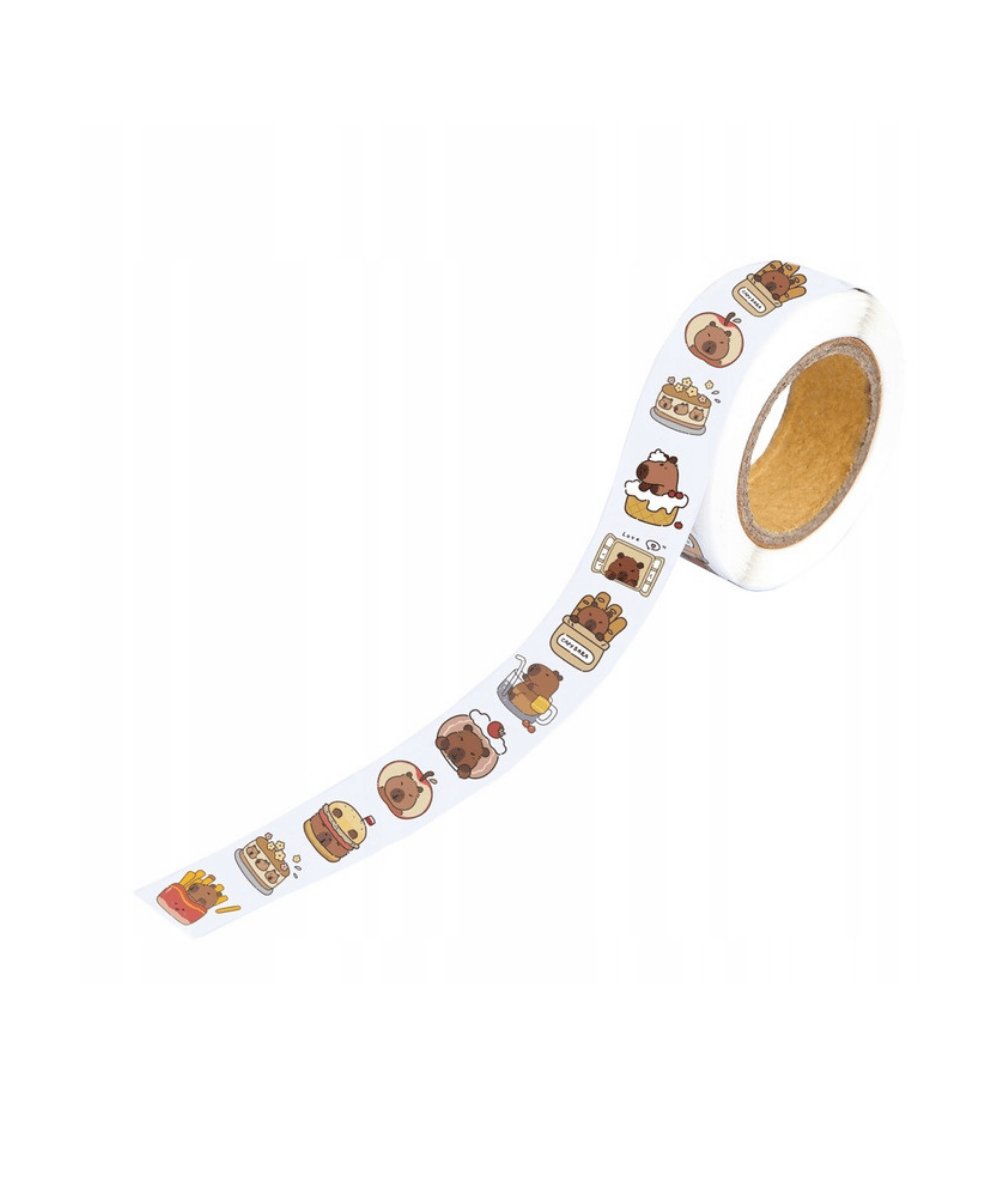 Naklejki na rolce - Kapibara (500szt) DPCA-028 Dalprint