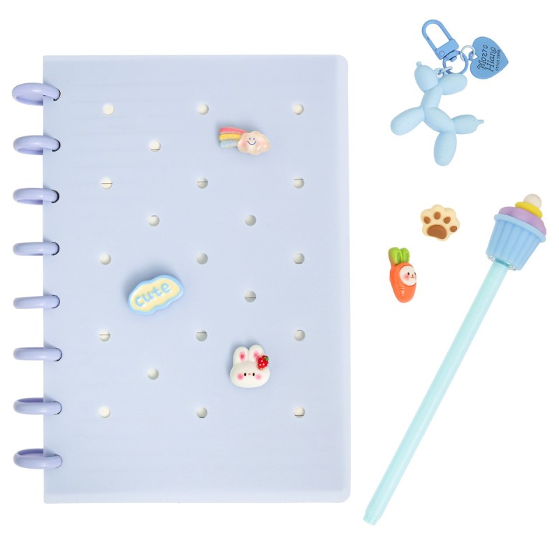 Zeszyt z wpinkami i akcesoriami - Pastel Blue DPSG-010 Dalprint