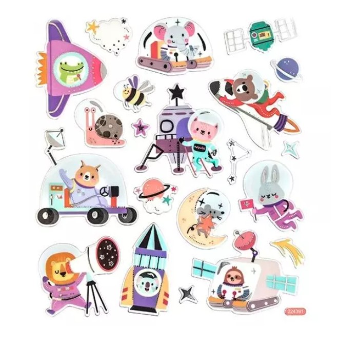 Naklejki - Kosmiczne zwierzaki 20szt DPNK-226 Dalprint