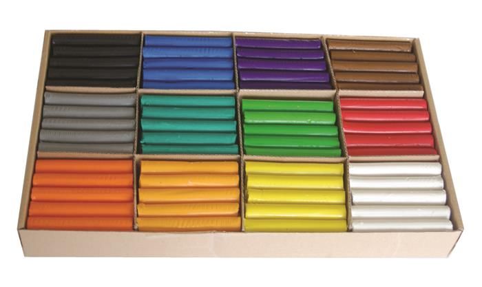 Plastelina zestaw dla przedszkoli 180 szt (12kol x 15szt) Mona