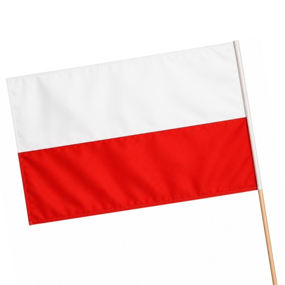 Flaga Polski chorągiewka 68x110cm FL1 Brewis