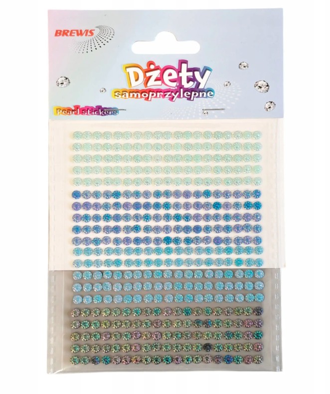 Dżety samoprzylepne DS117 odcienie niebieskiego Brewis