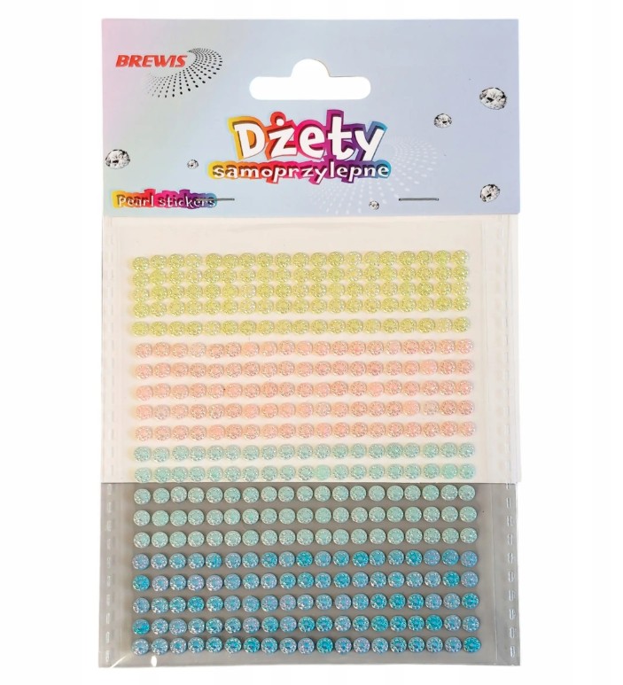 Dżety samoprzylepne DS118 odcienie mix Brewis