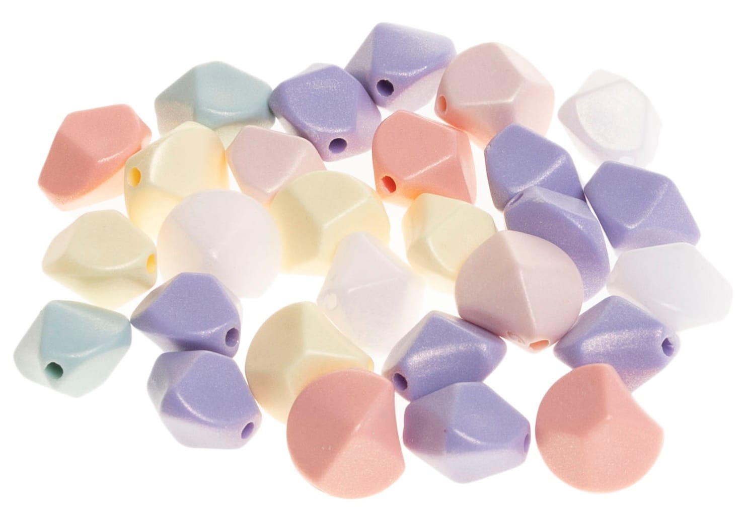 Koraliki akrylowe mix kolorów  pastel KZ8 Brewis