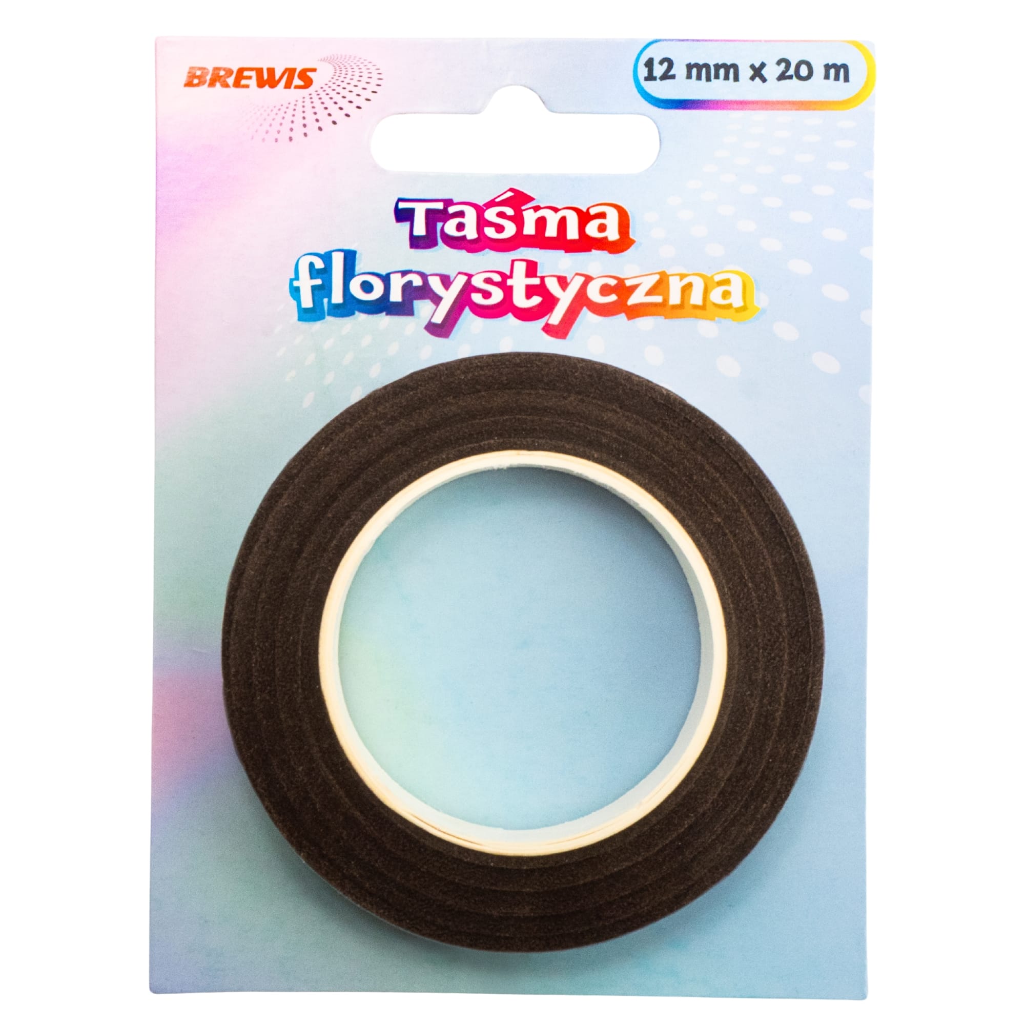 Taśma florystyczna brązowa 12mmx20m TF2 Brewis