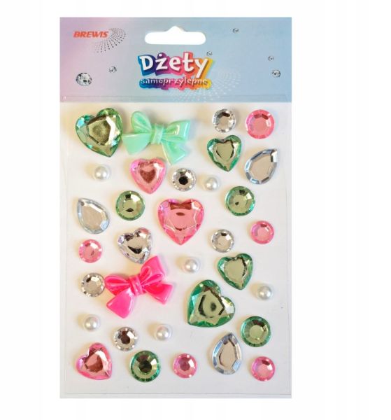 Dżety samoprzylepne DS107 kokardy,serca Brewis