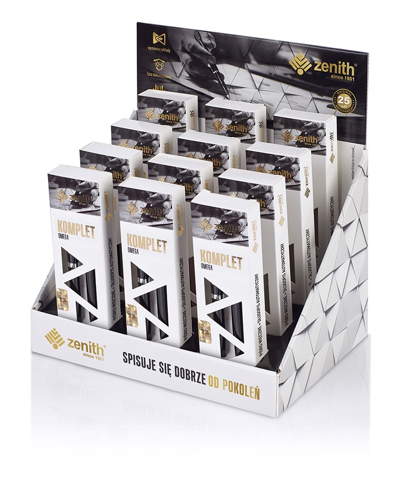 Komplet Zenith 60-pióro wieczne+długopis czarny