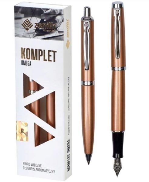 Komplet pióro +długopis Zenith 60  Elegance miedź  07600203/ 07600204