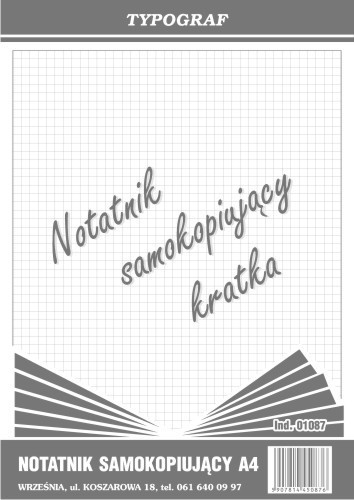 Notatnik samokopiujący A-4 # (01087) Typograf