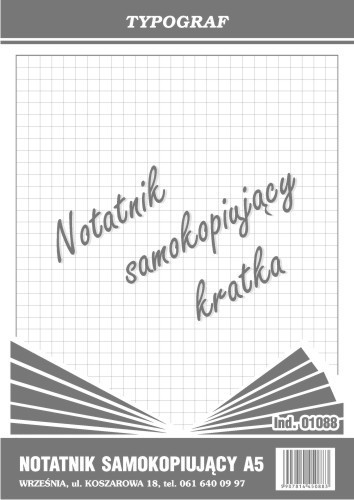 Notatnik samokopiujący A-5 # (01088) Typograf