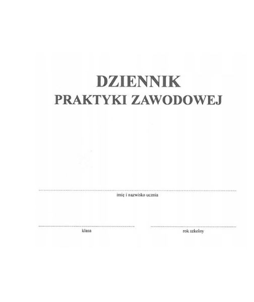 Dziennik praktyki zawodowej A5 (oprawa miękka) Typograf 02156 (zamiast 02152)