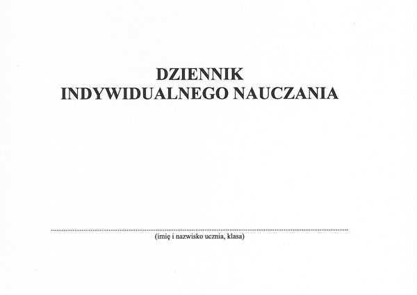 DZIENNIK INDYWIDUALNEGO NAUCZANIA A-4 MEN VII/5 02212 TYPOGRAF