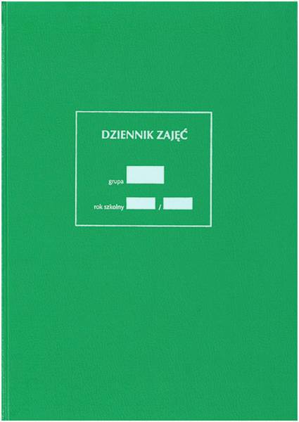 DZIENNIK ZAJĘĆ WYCHOWAWCZYCH A-4 MEN - 1/5  (02253) Typograf