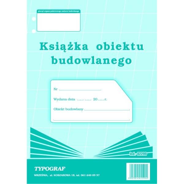 Książka obiektu budowlanego Typograf A4