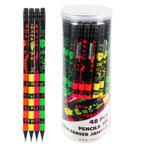 Ołówek HB z gumką Jamajka  STK 472401 Euro-Trade