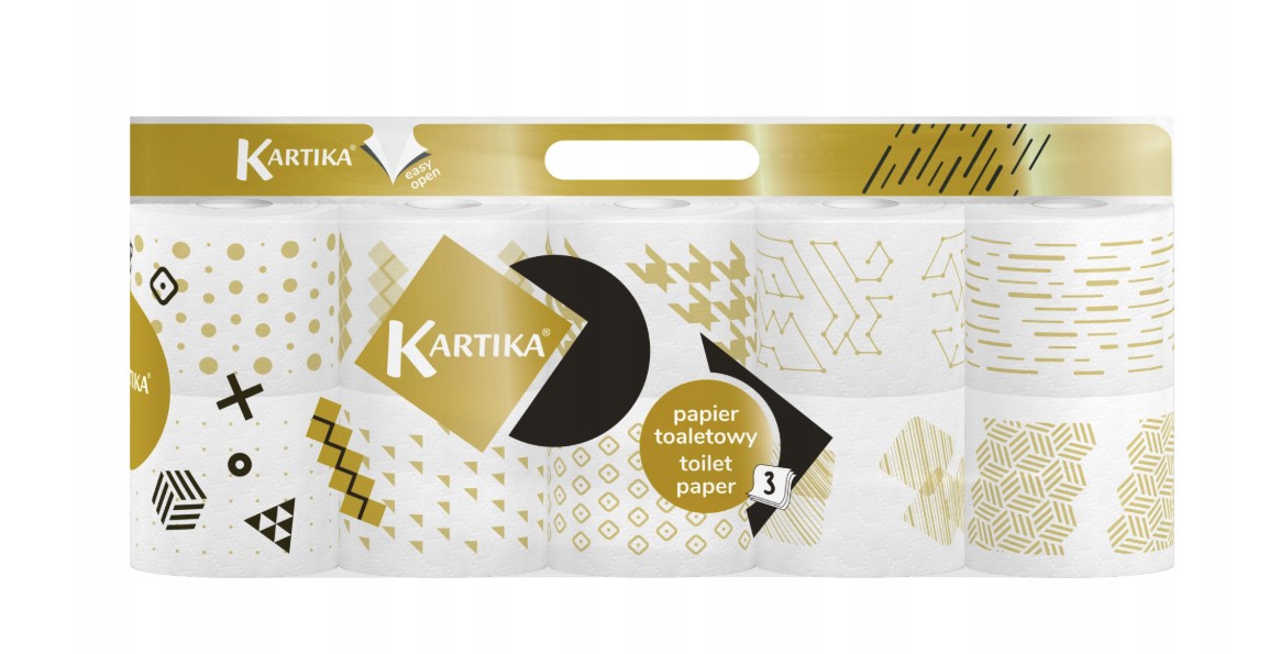 Papier toaletowy Kartika Modern Gold (10) 200 listków 3w