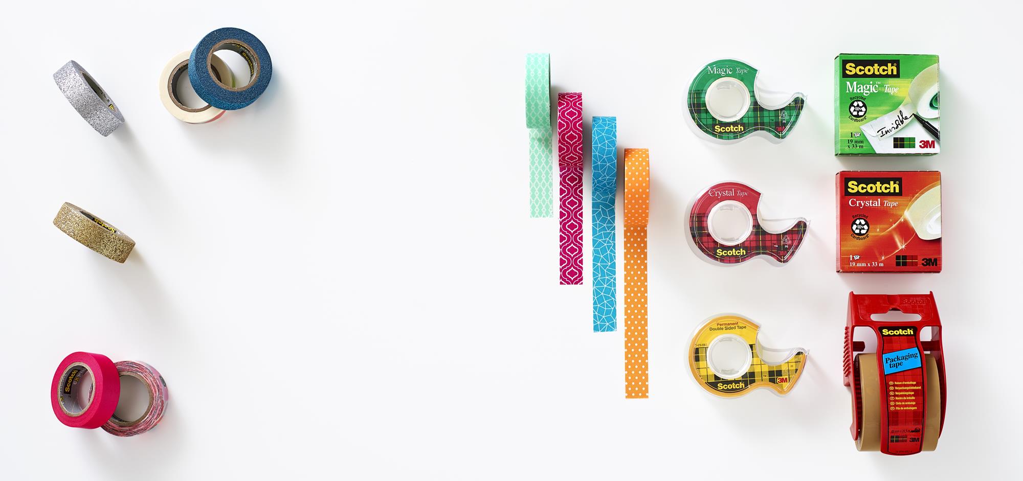 Taśma klejąca Scotch Crystal przezroczysta 7 rolek 19mm x 33m +1 rolka GRATIS