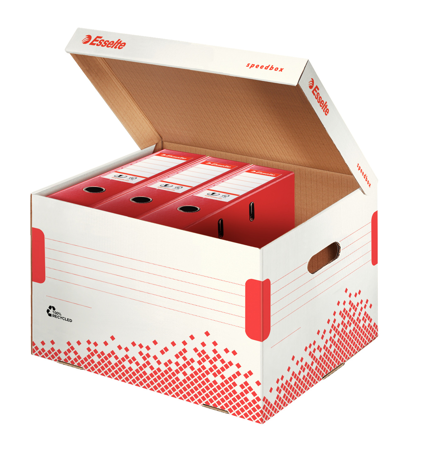 Pudło archiwizacyjne otwierane z góry Esselte Speedbox białe