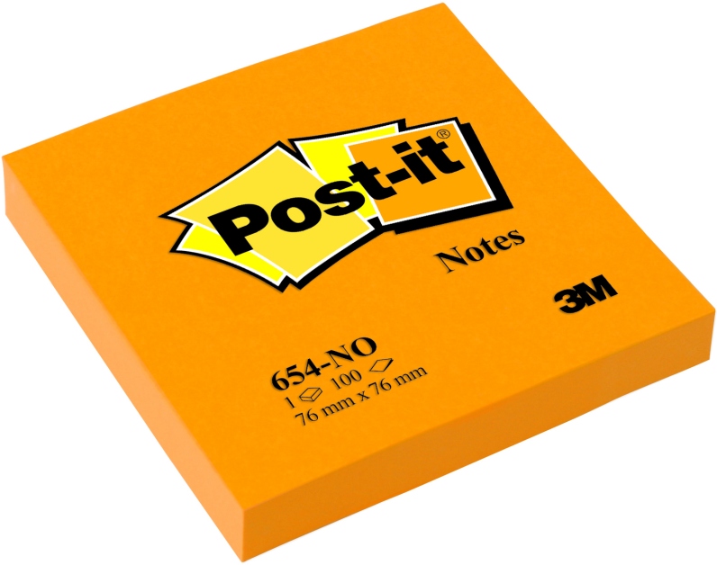 Notes samop.  76x76  (1) pomar. neon 100k 3M  654-NO FT510061946 7100172735