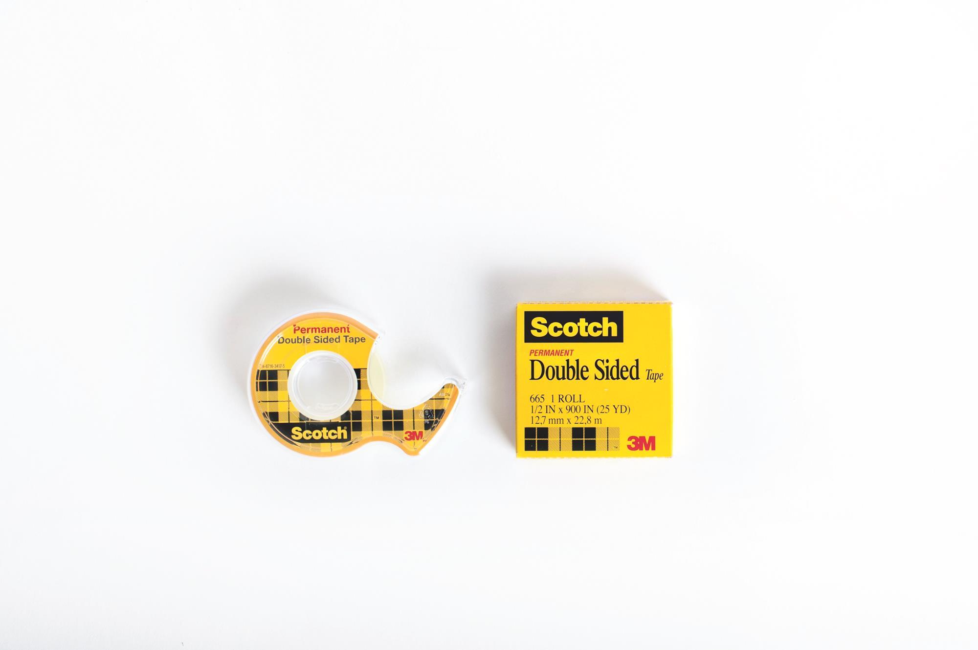 Taśma klejąca samoprzylepna 3M Scotch 665 Dwustronna do papieru 12mm x 22,8 m