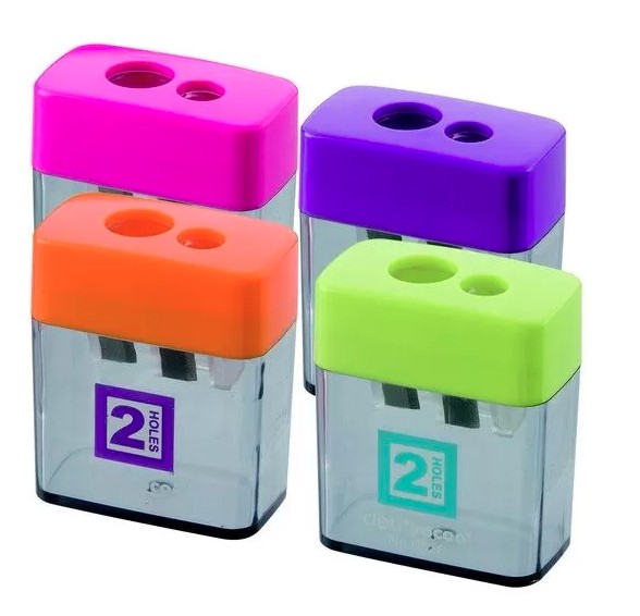 Temperówka Deli 2 otwory z pojemnikiem 0526 WPC