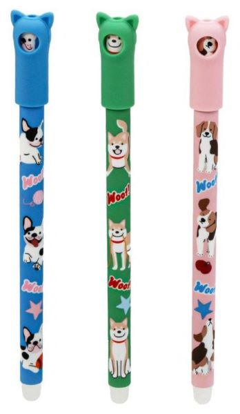 Długopis wymazywalny Puppy Party 0,5mm niebieski MG AKPC52R4B