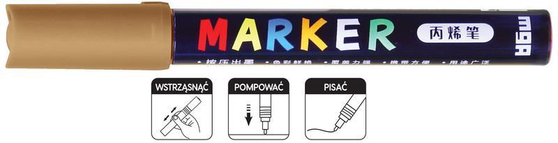 Marker akrylowy 1-2mm ochra MG APL411-27