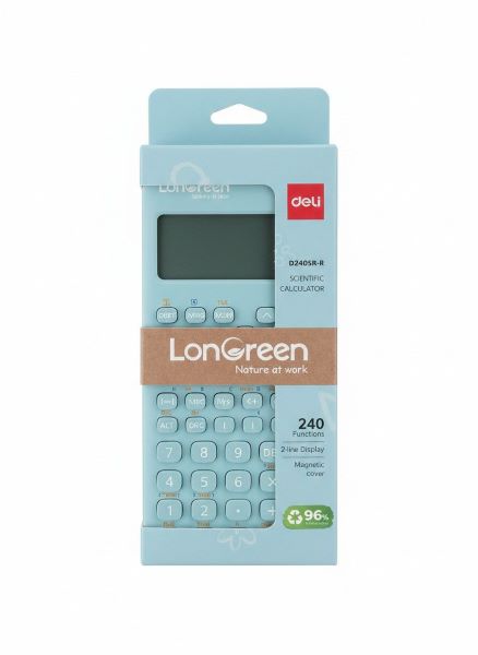 Kalkulator naukowy Deli ED240SR LonGreen niebieski ED240SR-BL Argo