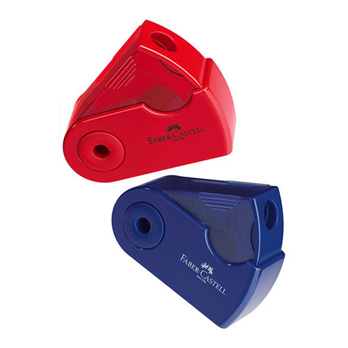 Temperówka pojedyncza mini jagodowa/niebieska 182711 Faber-Castell