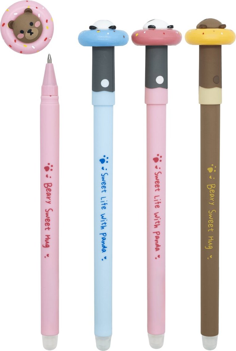 Długopis wymazywalny Soft Animals Misie 0,7mm niebeski MG AKPC52S5B2